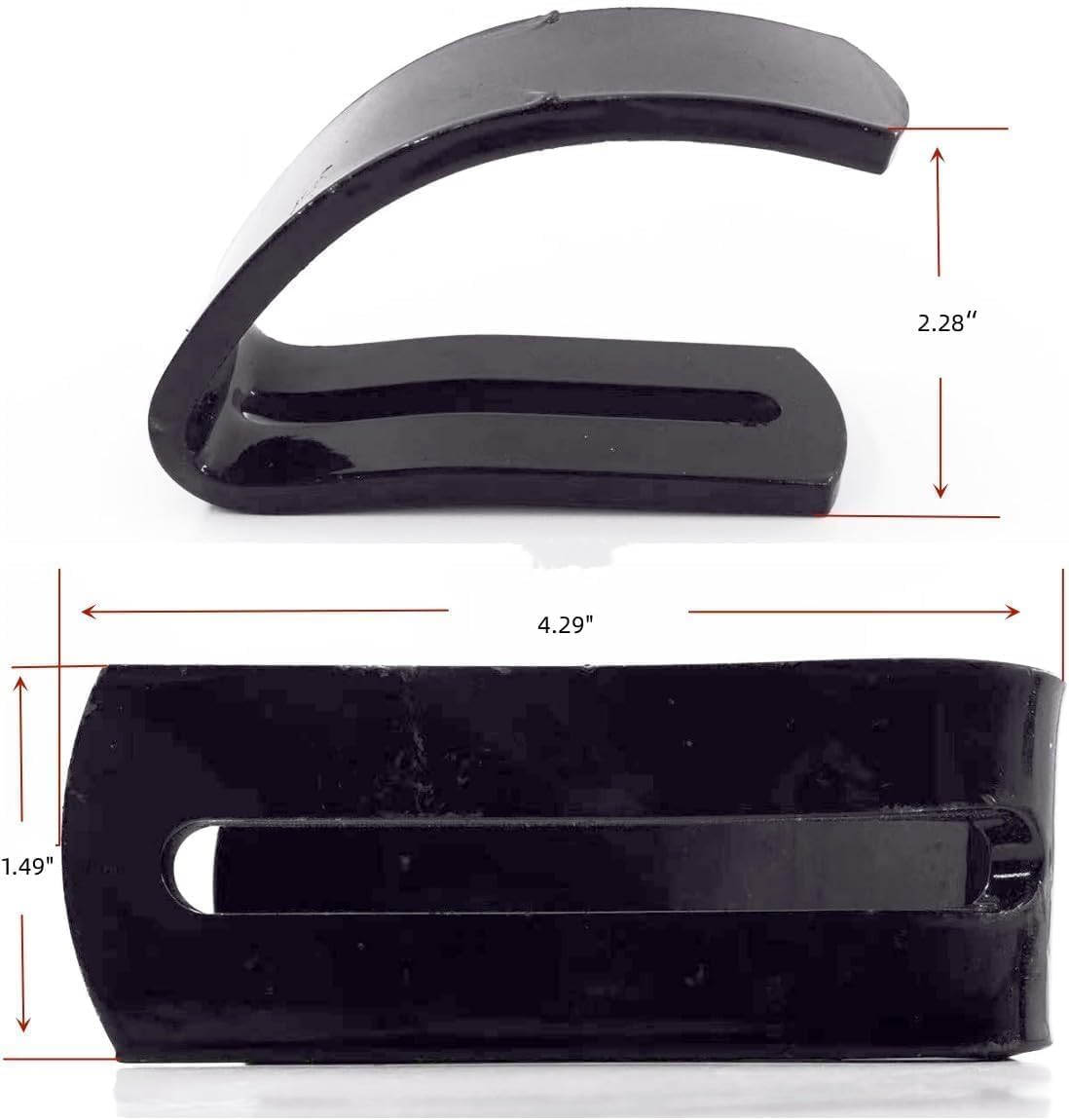 Replacement Snow Plow Skid Pair Kit GXH24690 Fits Cub Cadet, Troybilt, Craftsman, John Deere Lawn Tractor Snow Blade Attachment Skid Shoe (Set of 2)