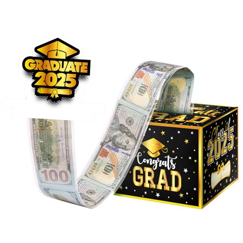 Graduation Surprise Money Box for Cash Gift, 2025 Congrats Grad M...