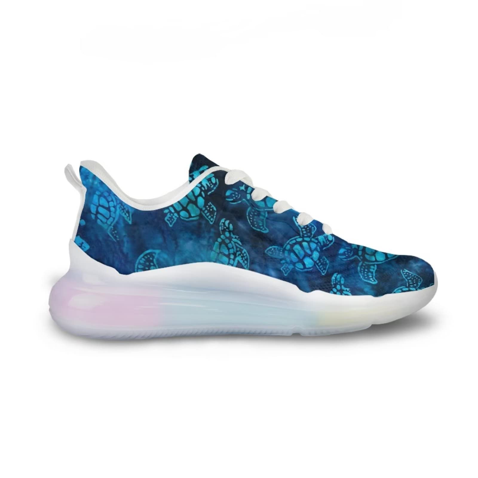 Buty sportowe dla kobiet, buty do biegania, sportowe, wsuwane, siateczkowe, na siłownię, damskie buty do chodzenia, Niebieski Turtle Blue, 38 EU