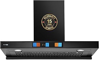 BLOWHOT 90 Cm 1500 m3/h Airflow Auto Clean Chimney with Installation Features Gesture Controlled Motion Sensor | Filterles Price In India