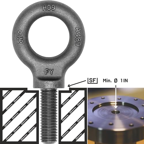 Image of Box of 6 Pcs Lifting Shoulder Eye Bolts 9 /16 inch-12 X 1-5 /8 inch