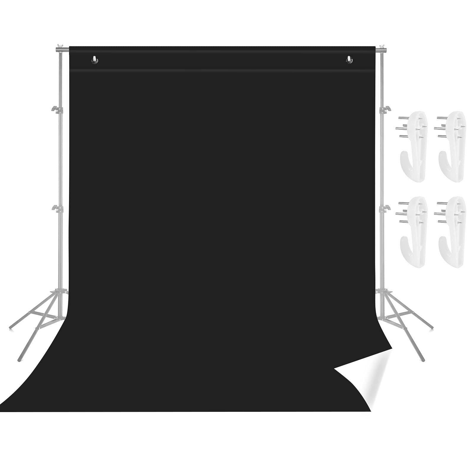 Buy Andoer2 in 1 BlackWhite Screen Backdrop, 5x7ft/ 1.5x2m BiColour