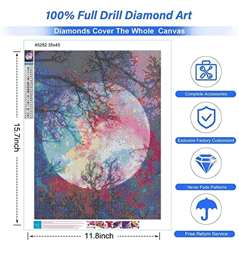 image for Fuumuui DIY 5D Diamond Painting Kit Full Drill, Diamond Art Kits for A