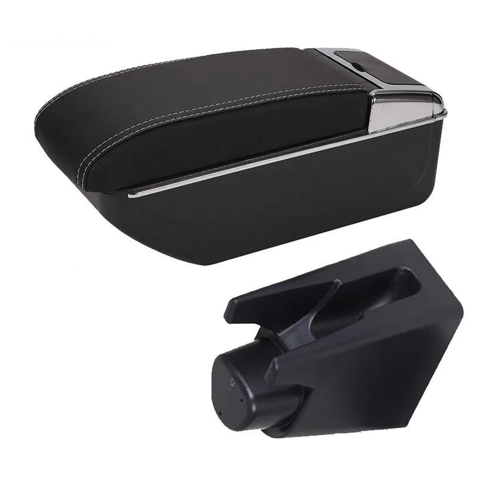 Hjkdsz Type C Car Centre Consoles Double Layer Storage Rear Utility Box For Etios For Aygo Bj Interior Parts Dedicated Retrofit(Type C)