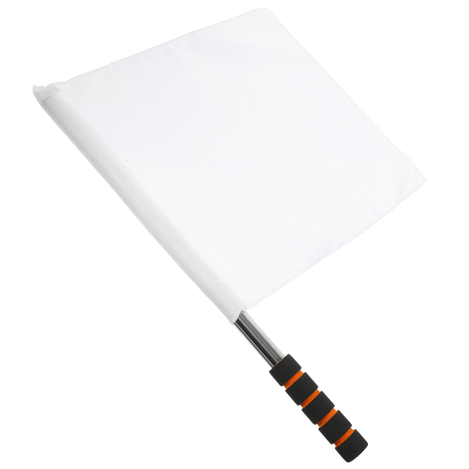 LIFKOME Referee Signal Flag for Sports Events Hand Waving Flag for Soccer Football and Racing for Parties and Competitions White Color Vibrant Atmosphere