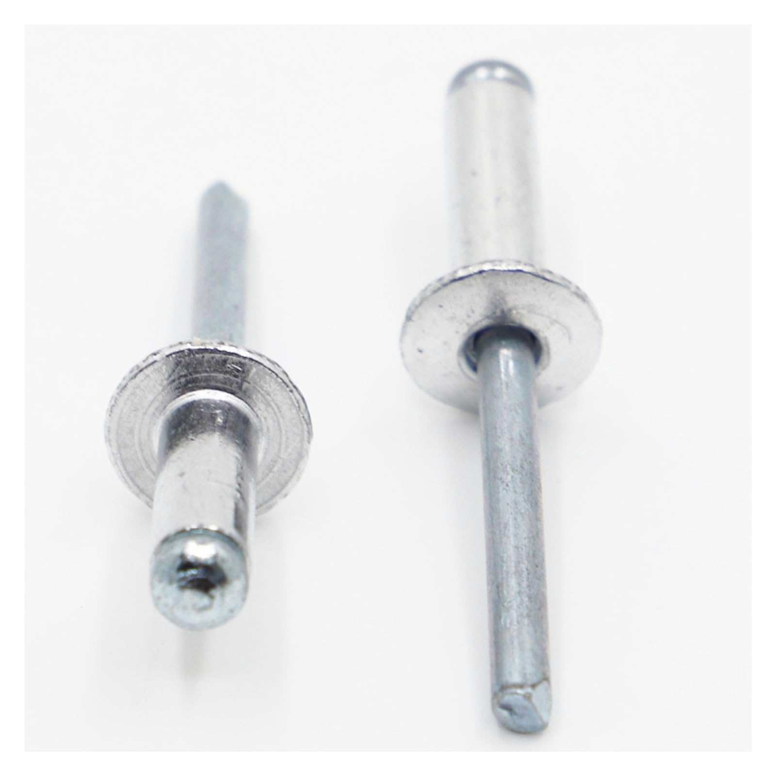 Alluminio/acciaio Rivetti ciechi aperti, rivetti p Mandrino di rottura a testa di fungo in alluminio M2.4 M3.2 M4 M5 M6 40 pezzi(5mm)