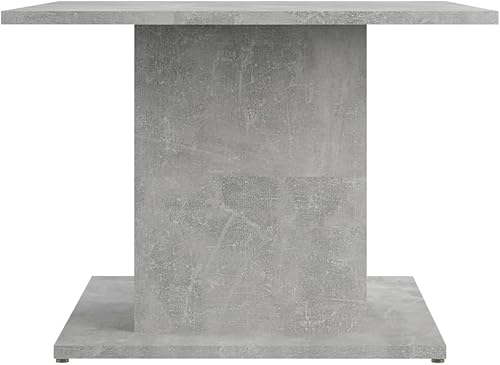 Miniatura 4 de Mesa auxiliar, mesa de centro de tronco, mesa de centro para sala de estar, oficina, balcón, estudio, sala de estar familiar, color gris hormigón,