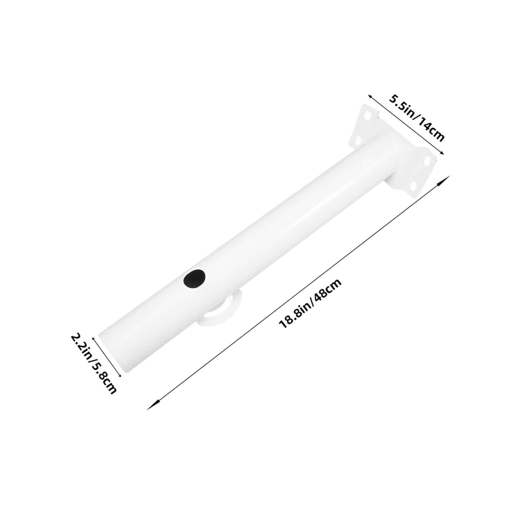 SOLUSTRE Outdoor Solar Light Pole Bracket Set for Street Lights Barn Lamps Portable