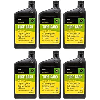 Amazon.com: John Deere Turf-Gard SAE 10W-30 Oil Quarts - TY22029 (QTY ...