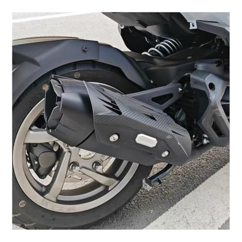 Bouclier Thermique Moto en ABS Carbone Protecteur Isolant Haute Performance - 4