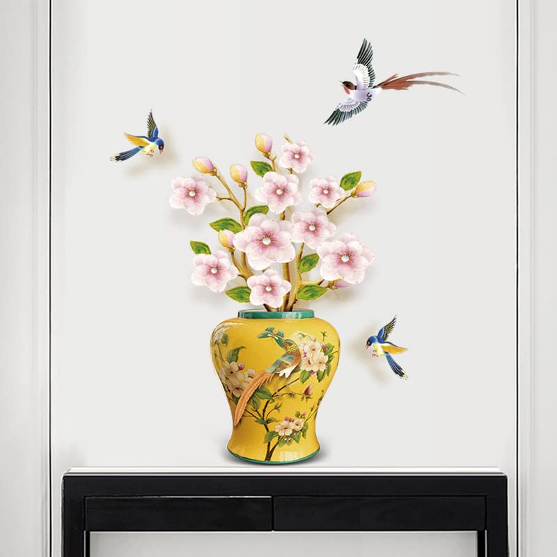 JAAMSO ROYALS Yellow Vase with Flower Design Vinyl Peel and Stick Decorative Home Decor Wall Sticker (45 CM X 60 CM) (B0BY8PPL8V) Amazon Price History, Amazon Price Tracker