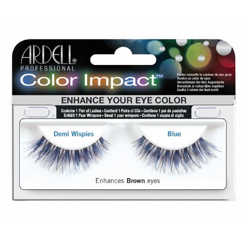 (3 Pack) ARDELL Color Impact False Lashes - Blue Demi Wispies