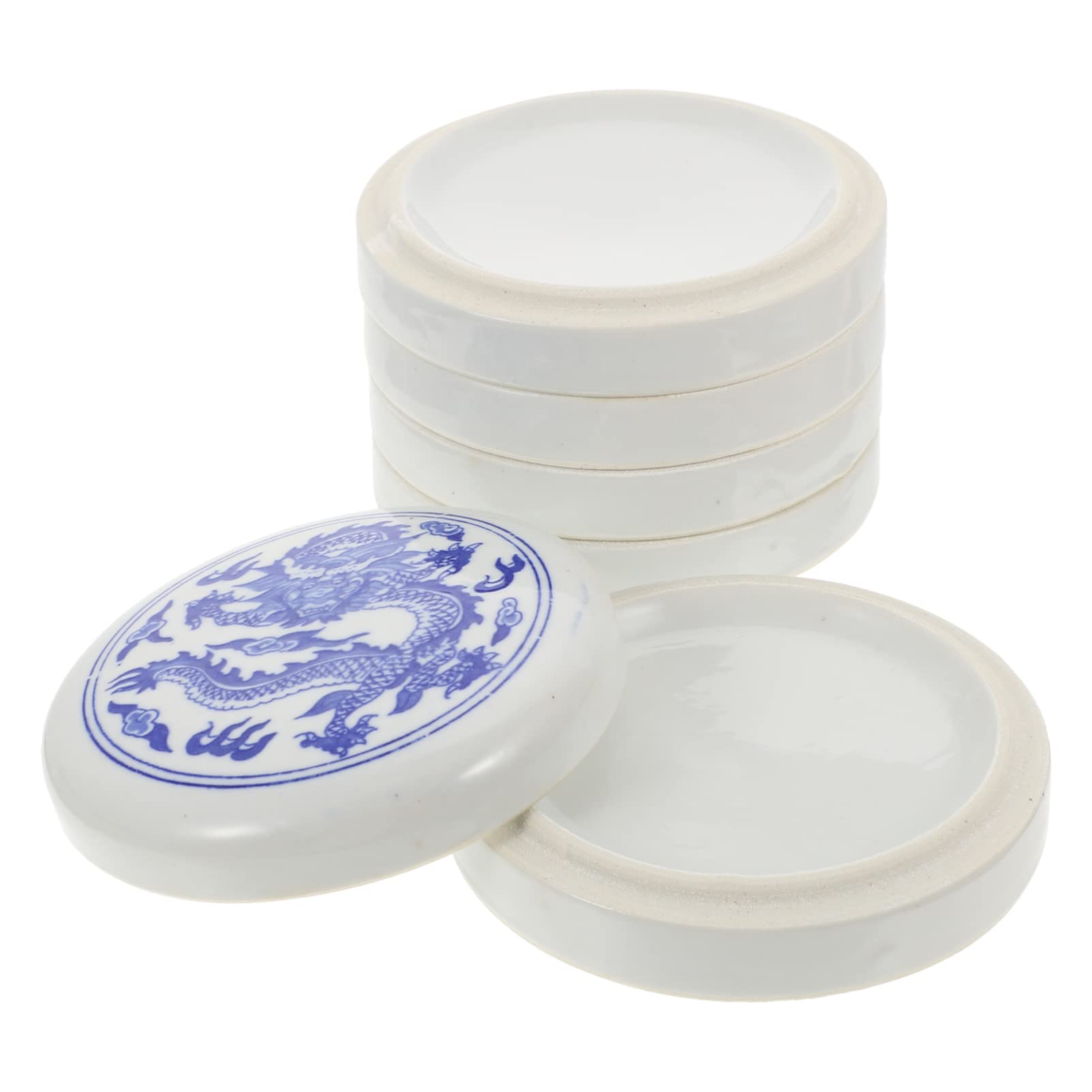 MAGICLULU Set di Palette Ceramiche a 5 Livelli per Acquerello, Bianco