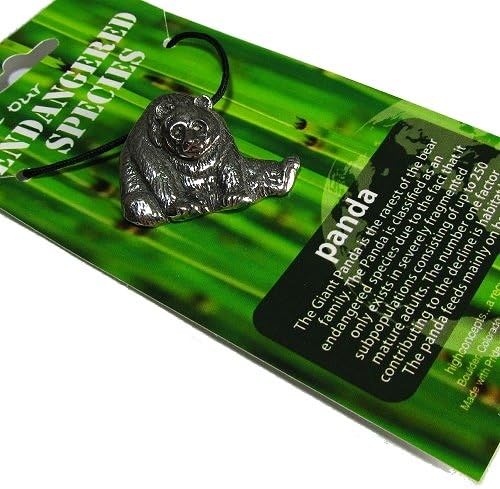 Miniatura 2 de El colgante de peltre de Panda gigante en con cable collar, especies en peligro de extinción