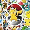 50pcs Poke Stickers for Teens, Monster Sticker for Water Bottle,Laptop,Waterproof Vinyl Decals for Teen Adult Party Supply Favor Decor (F) #4