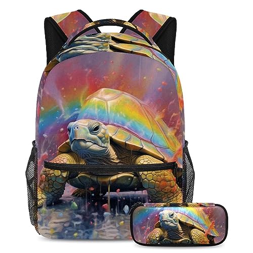 Sac à dos tortue de mer, ensemble cartable scolaire enfant et sac de voyage ado