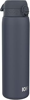 ION8 1 Litre Stainless Steel Water Bottle, Leak Proof, Easy 