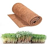 QoTang 25x400cm Kokosmatte Pflanzen,Microgreens Anzuchtmatte Sprossenpads Hydrokultur Pflanzpads Wachstumsmatten für Pflanzer Fenster Kasten Blumenkorb Garten Tierische Haustiermatte