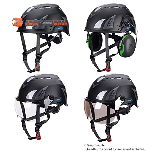 Ipoob Adult Safety Hiking Climbing Caving Work Helmet (Large, Black) #TOP4