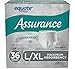 Assurance Underwear for Men, Size L/XL, 36 Count (Pack of 2)