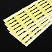 PATIKIL Small Arrow Stickers 1.4x0.4, 10 Sheet Self Adhesive Inspection Indicator Label for Industrial Work, Black Yellow