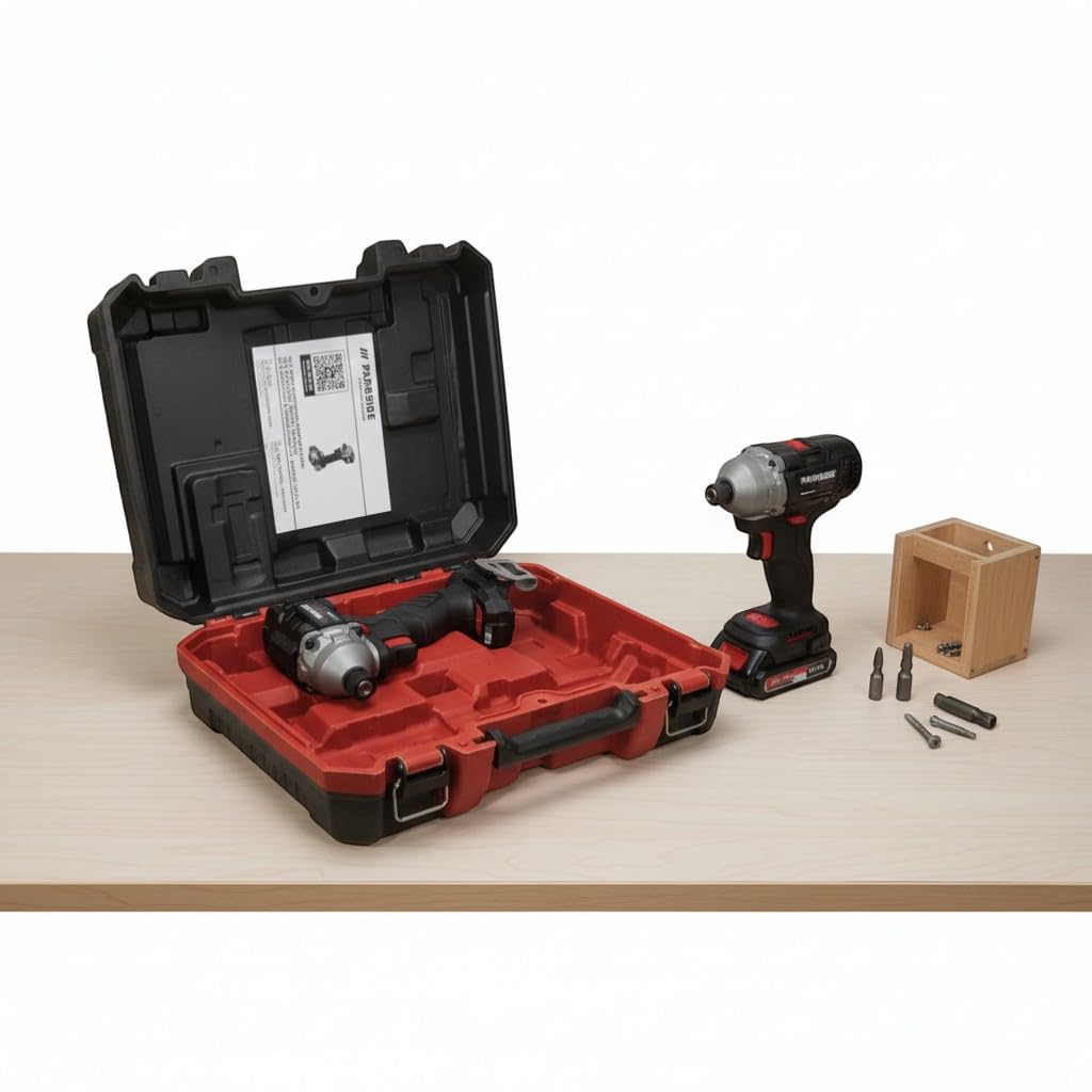 Parkside Performance - Avvitatore a impulsi senza fili PDSSAP 20-Li B2, 20 V