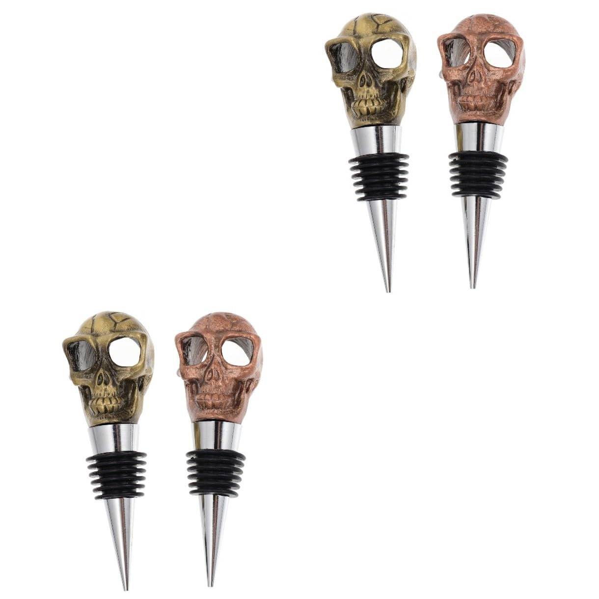 IMIKEYA 2 Sätze Flaschenverschluss Stopper Gestell Spender Kühler Flaschenkorken Flaschenstöpsel Verschlussstopfen Für Weinflaschen Weinverschluss Aluminiumlegierung 2 Stück * 2