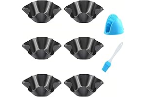 Tortilla Pan Set - Non-Stick Taco Salad Bowls and Shell Maker with...