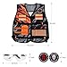 Kids Tactical Vest Kits for Foam Blaster with Refill Darts,Darts Magazine,Wrist Band,Tactical Mask,Protective Goggles Green & Orange 2 Pack