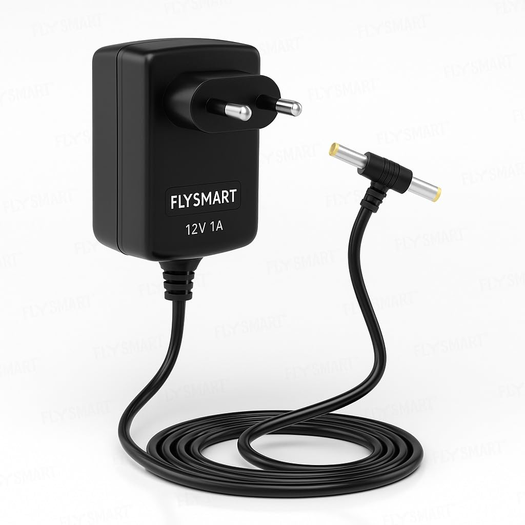 Flysmart 12V 1AMP DC Power Adapter, Powers Supply, SMPS for LCD Monitor, TV, LED Strip, CCTV, 12 Volt Power Adapter,AC Input 100-240V Dc Output 12 Volt - 2.5mm x 5.5mm Jack-image-10