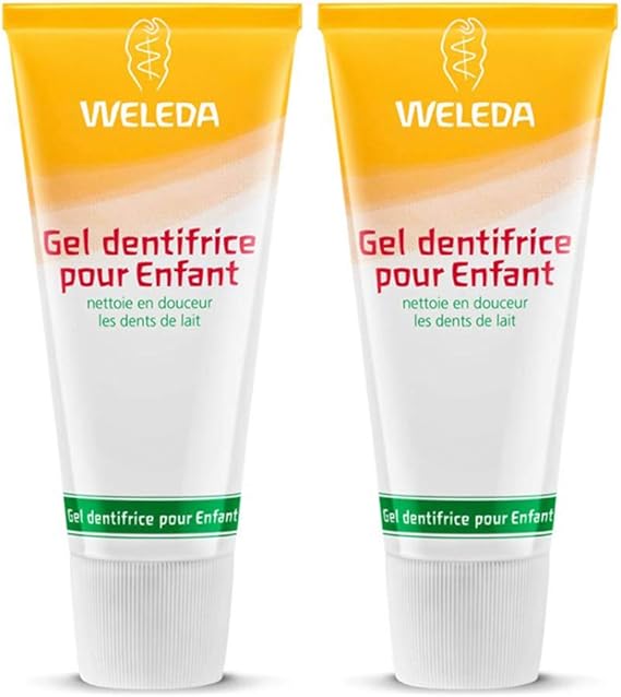 Weleda Duo Gel Dentifrice Enfant Dents De Lait 50mlx 2 Soit 100ml Amazon Fr Hygiasne Et Soins Du Corps