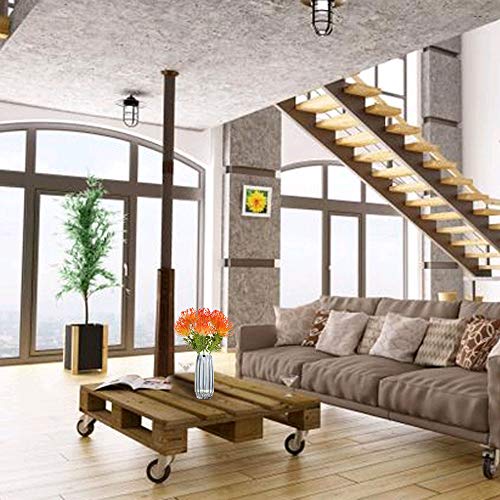 Nahuaa 6Pcs Artificial Fall Flowers Uv Resistant Fake Plastic Protea Cynaroides Floral Bouquets Table Centerpieces Arrangements Home Kitchen Office Indoor Outdoor Decor #TOP1