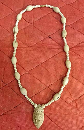 Brown Tulsi Wood Kanthi with Narasimha Medium Pendal