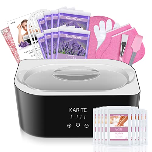 Paraffin Wax Machine for Hand and Feet - Karite Paraffin Wax Bath 4000ml Paraffin Wax Warmer Moisturizing Kit Auto-time and Keep Warm Paraffin Hand Wax Machine for Arthritis