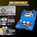 AC Gauges 3 Way Ac Manifold Gauge Set for R134a R12 R22 R502 Automotive Ac HVAC Gauge with 5FT 3-Color Hoses