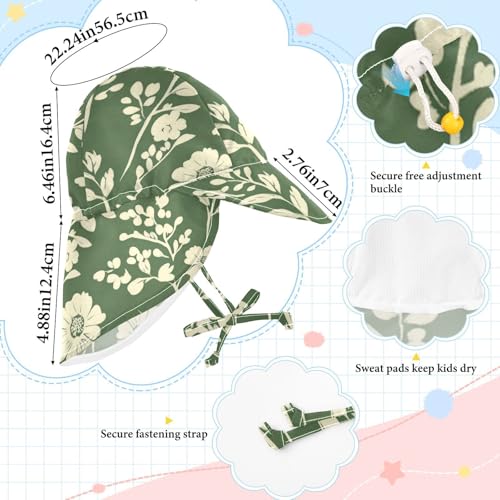 Baby Beach Hats Baby Boys' Beach Caps Toddler Girl UPF 50 Large Brim Travel Essentials4