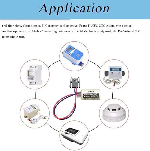 Miniatura 4 de Paquete de 20 batería CR14250SE 12AA 3V 1000mAh PLC Batería de litio para FDK 1747-BA PLC fuente de alimentación de respaldo de batería