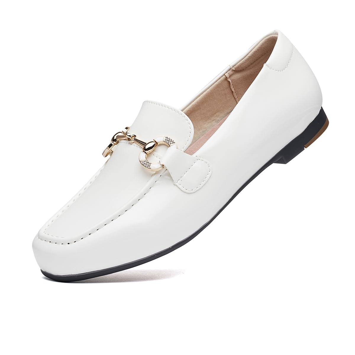 RCTEC Damen-Loafers für den Business Casual Stil- Bequeme und leichte Penny Loafers zum Anziehen mit einem Rutschverschluss, ideal für die Arbeit
