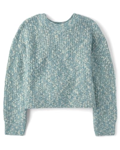 Image of The Children's Place Girls' Long Sleeve Crew Neck Pullover Sweater