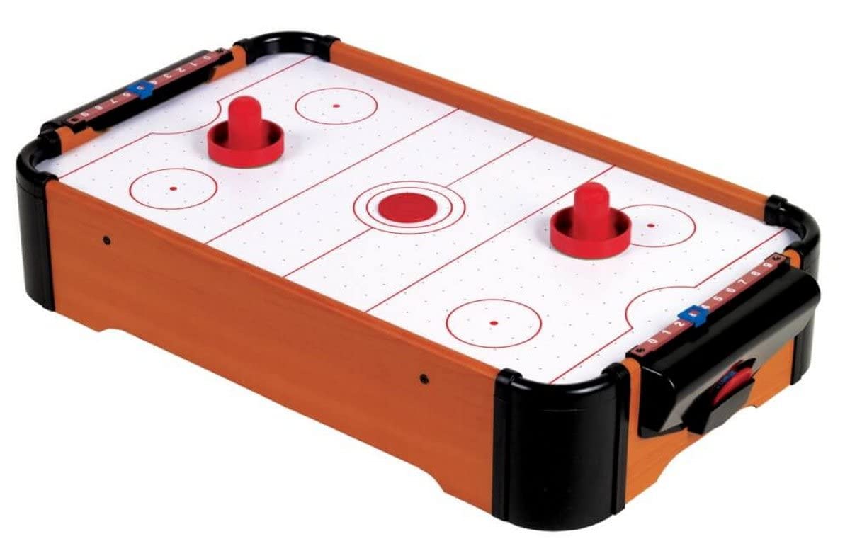 Natural Games Tisch-Hockey 51x31x10,5cm, Weiß, Braun, Rot, 11