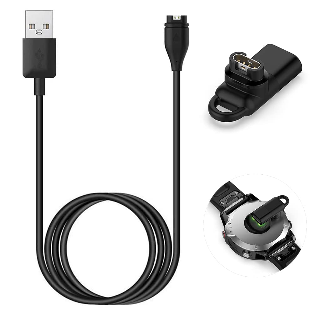 ThreeeggsUSB-C Charger Adapter for Garmin Watch, Charging Cable Converter for Instinct, Venu 3, Vivoactive 4 5 Charger, Fenix 8 7 7S 7X 6 E Pro Solar Smartwatch