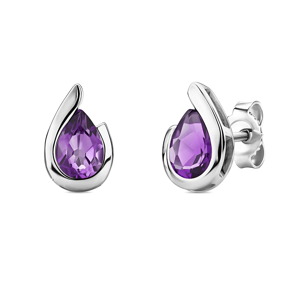 Orovi Pendientes Mujer Plata 925 Chapados Oro De 18 Quilates Con Piedras Preciosas Esmeraldas Verdes, Piercing Para Oreja, Dorados 4.5X4.5mm, Joyería Hipoalergénica Para Mujer