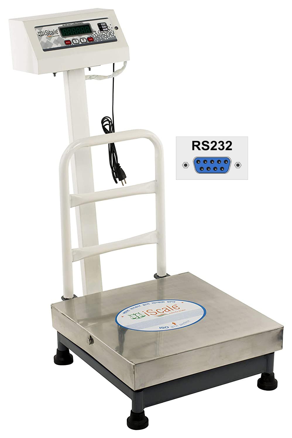 iScale ISP-100S-RS232, 100kg x 10g Accuracy,Electronic Weighing Scale with Front Back Double Display, SS Pan,16x16" with RS232 Serial port for computer connectivity & continues data transmission (B0C7QNMT1Q) Amazon Price History, Amazon Price Tracker