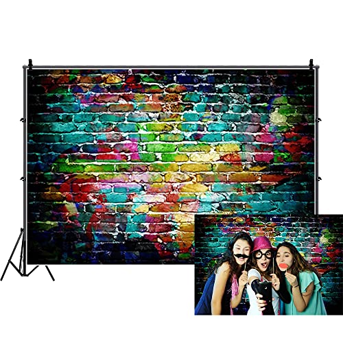 Toile de fond photographie murale brique colorée 2,7x1,8m sans reflet
