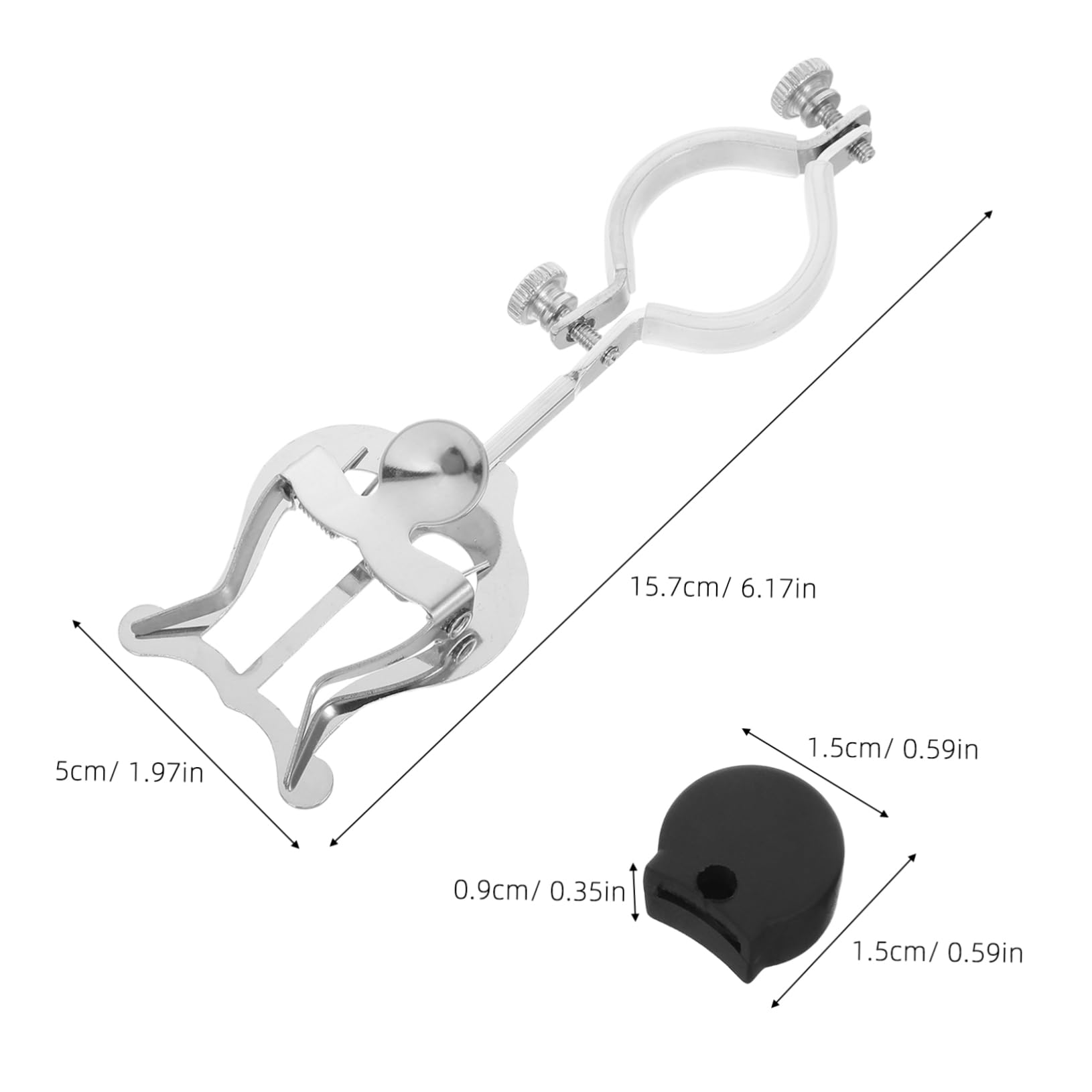 ERINGOGO 1Set Ergonomic Music Sheet Clip with Weather Resistant Design Effortless Adjustability for Marching Band Performances