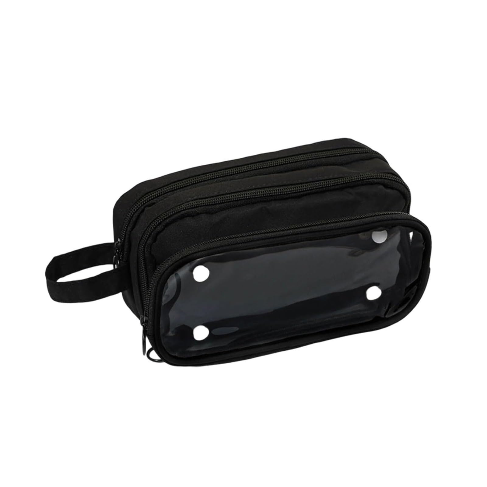 ARUNASC pencil cases Large Capacity Detachable Pencil Case with Compartments Aesthetic Organizers Bag, for Teen Girls Boys small(Nero)