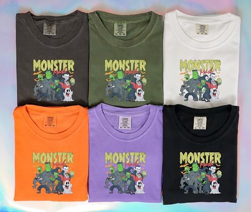 Retro Halloween Comfort Colors Shirt, Vintage Ghost Halloween t-Shirt, Halloween Aesthetic, Monster Mash T-Shirt, Fall Shirt, Retro Shirt Halloween, Monster Tee2