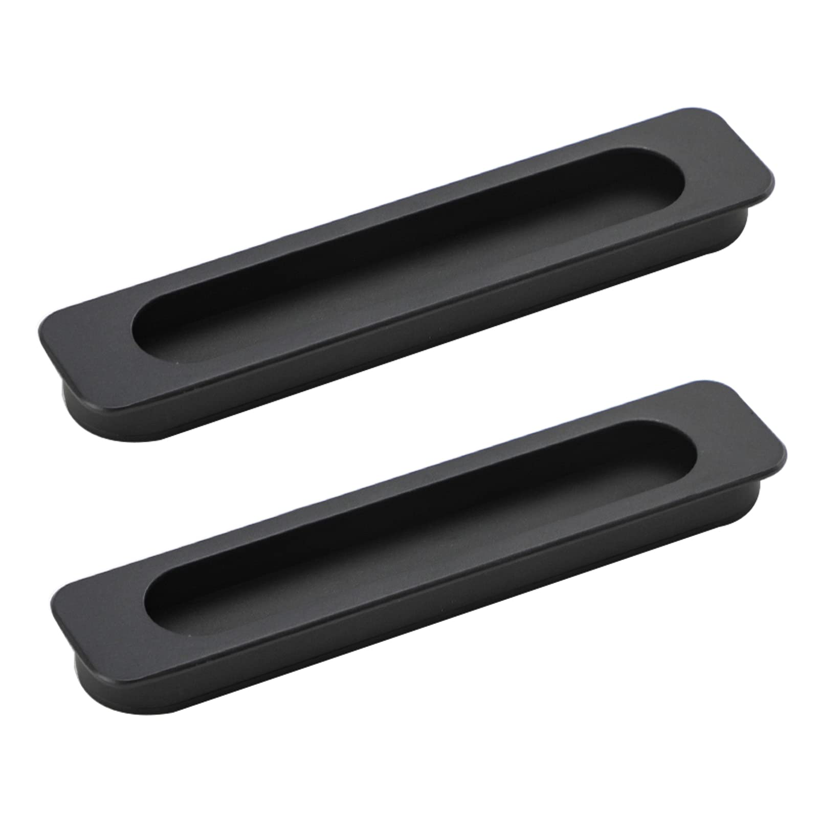 Fixation à fente invisible en alliage zinc, lot de 2 leviers encastrés pour armoire