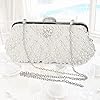 Beaface Pochette pour femme avec perles pour femme, sac à main de soirée, sac à bandoulière pour mariage, bal de fin d'année, cadeau de fête pour maman, épouse, Blanc 1, Medium #1