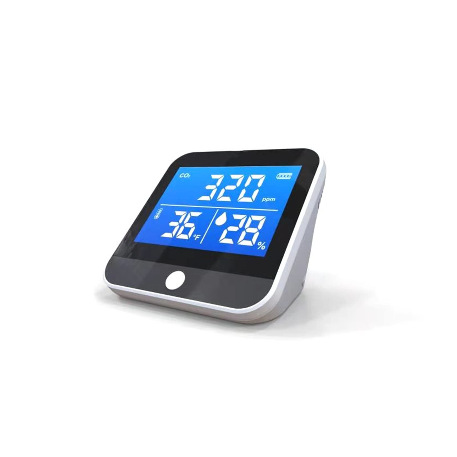 Detector de Gas Probador de humedad la temperatura del monitor calidad aire portátil 1pc CO2 Detector Aulas Restaurantes Monitor